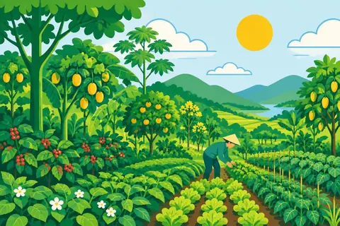 Hệ sinh thái Vườn Rừng nhiều tầng của ESGA
